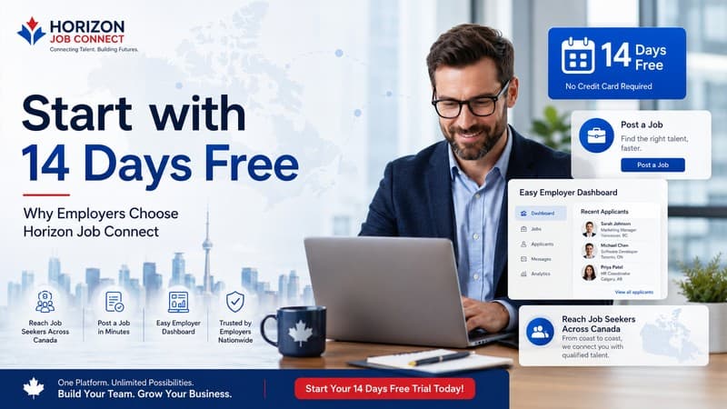 Start with 14 Days Free Job Posting in Canada | Horizon Job Connect